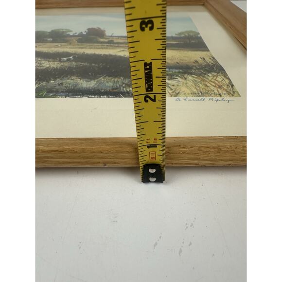 Vtg Aiden Lassell Ripley Signed Print Start Of The Season Framed Picture Artwork - Picture 9 of 10